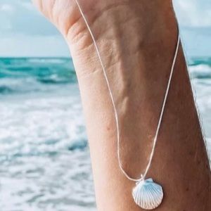 Salty Cali Shell Necklace Silver